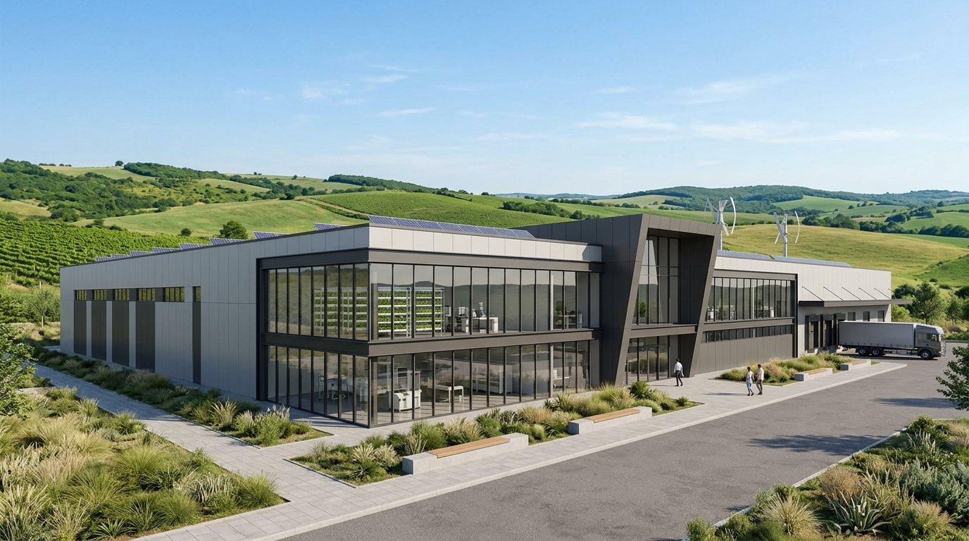 AgariFarm Facility Building Render